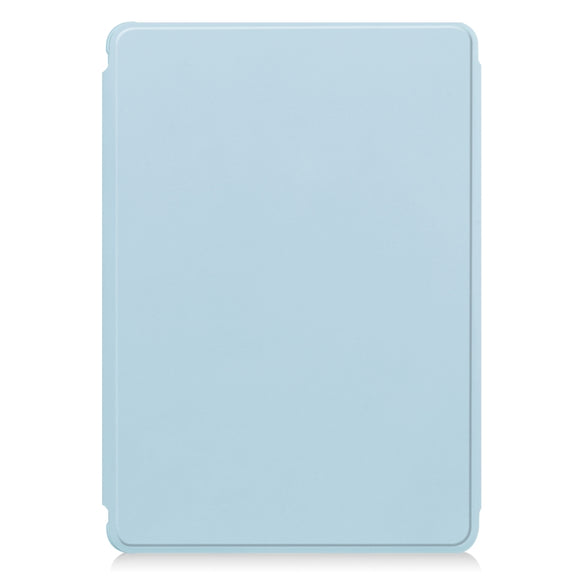 For Samsung Galaxy Tab S9 360 Rotation Transparent Smart Leather Case(Sky Blue)