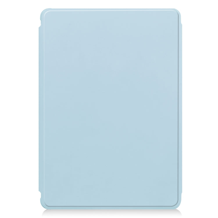 For Samsung Galaxy Tab S9 360 Rotation Transparent Smart Leather Case(Sky Blue)