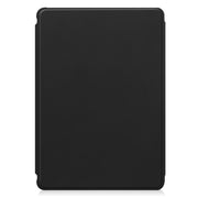For Samsung Galaxy Tab S9+ 360 Rotation Transparent Smart Leather Case(Black)