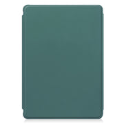For Samsung Galaxy Tab S9 FE+ / S10+ 360 Rotation Transparent Smart Leather Case(Dark Green)