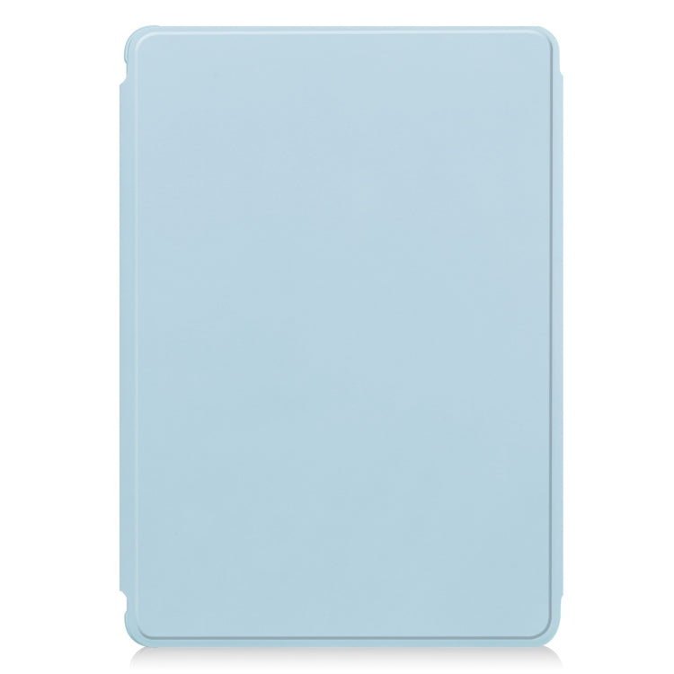 For Samsung Galaxy Tab S9 FE+ / S10+ 360 Rotation Transparent Smart Leather Case(Sky Blue)