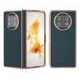 For Huawei Mate X3 Electroplating Genuine Leather + PC Litchi Texture Phone Case(Green) - free shipping - PMC TechLife - Order now!