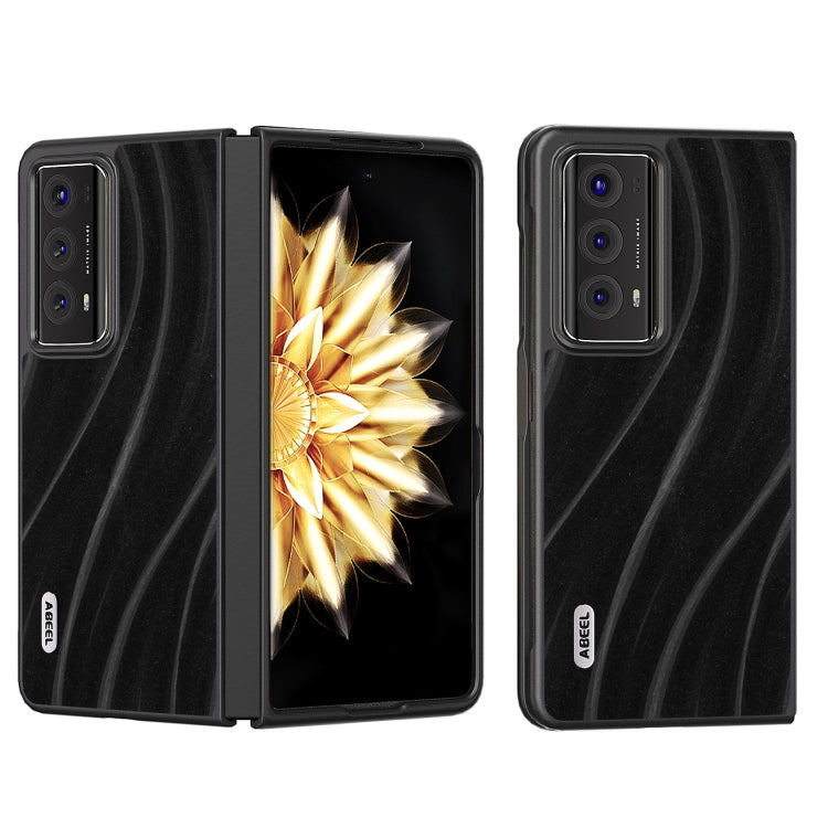 For Honor Magic V2 ABEEL Galactic Pattern Protective Phone Case(Black)