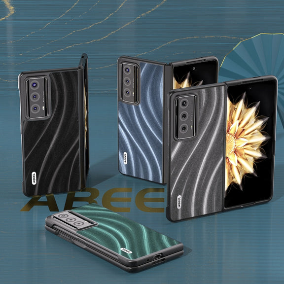 For Honor Magic V2 ABEEL Galactic Pattern Protective Phone Case(Black)