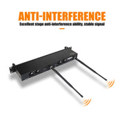 XTUGA RW2080 UHF Wireless Stage Singer In-Ear Monitor System 2 BodyPacks(EU Plug)