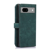 For Google Pixel 7a Dream 9-Card Wallet Zipper Bag Leather Phone Case(Green)