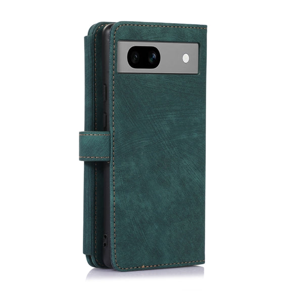 For Google Pixel 7a Dream 9-Card Wallet Zipper Bag Leather Phone Case(Green)