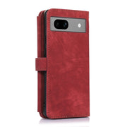For Google Pixel 7a Dream 9-Card Wallet Zipper Bag Leather Phone Case(Red)
