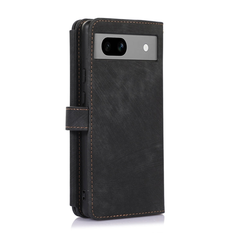For Google Pixel 7a Dream 9-Card Wallet Zipper Bag Leather Phone Case(Black)