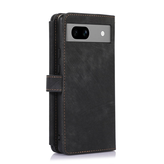 For Google Pixel 7a Dream 9-Card Wallet Zipper Bag Leather Phone Case(Black)