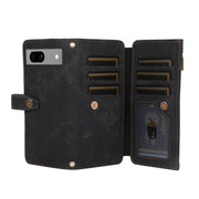 For Google Pixel 7a Dream 9-Card Wallet Zipper Bag Leather Phone Case(Black)