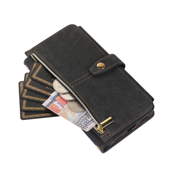 For Google Pixel 7a Dream 9-Card Wallet Zipper Bag Leather Phone Case(Black)