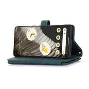 For Google Pixel 7 Pro Dream 9-Card Wallet Zipper Bag Leather Phone Case(Green)