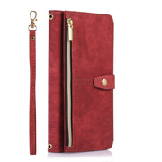 For Google Pixel 7 Pro Dream 9-Card Wallet Zipper Bag Leather Phone Case(Red)