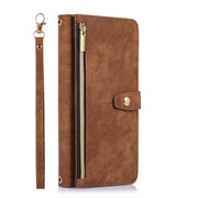 For Google Pixel 7 Pro Dream 9-Card Wallet Zipper Bag Leather Phone Case(Brown)