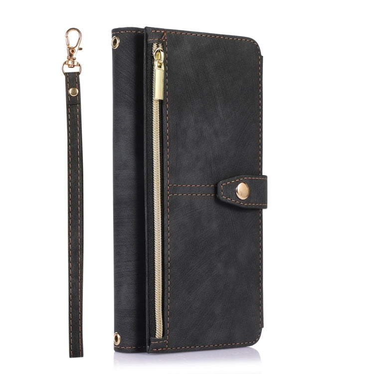 For Google Pixel 7 Pro Dream 9-Card Wallet Zipper Bag Leather Phone Case(Black)