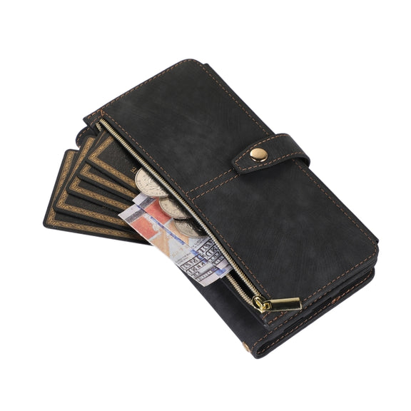 For Google Pixel 7 Pro Dream 9-Card Wallet Zipper Bag Leather Phone Case(Black)