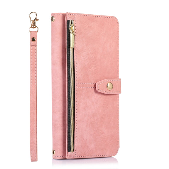 For Google Pixel 7 Pro Dream 9-Card Wallet Zipper Bag Leather Phone Case(Pink)