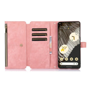 For Google Pixel 7 Pro Dream 9-Card Wallet Zipper Bag Leather Phone Case(Pink)