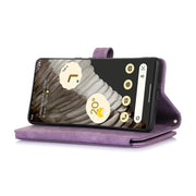 For Google Pixel 7 Pro Dream 9-Card Wallet Zipper Bag Leather Phone Case(Purple)