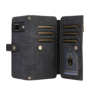 For Google Pixel 7 Dream 9-Card Wallet Zipper Bag Leather Phone Case(Black)
