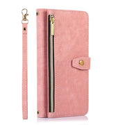 For Google Pixel 7 Dream 9-Card Wallet Zipper Bag Leather Phone Case(Pink)