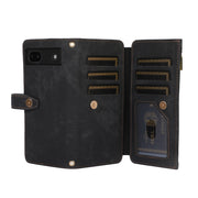 For Google Pixel 6a Dream 9-Card Wallet Zipper Bag Leather Phone Case(Black)