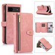 For Google Pixel 6a Dream 9-Card Wallet Zipper Bag Leather Phone Case(Pink) - Google Cases by PMC TechLife | Online Shopping South Africa | PMC TechLife | Buy Now Pay Later Mobicred