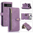 For Google Pixel 6a Dream 9-Card Wallet Zipper Bag Leather Phone Case(Purple) - Google Cases by PMC TechLife | Online Shopping South Africa | PMC TechLife | Buy Now Pay Later Mobicred