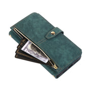 For Google Pixel 6 Dream 9-Card Wallet Zipper Bag Leather Phone Case(Green)