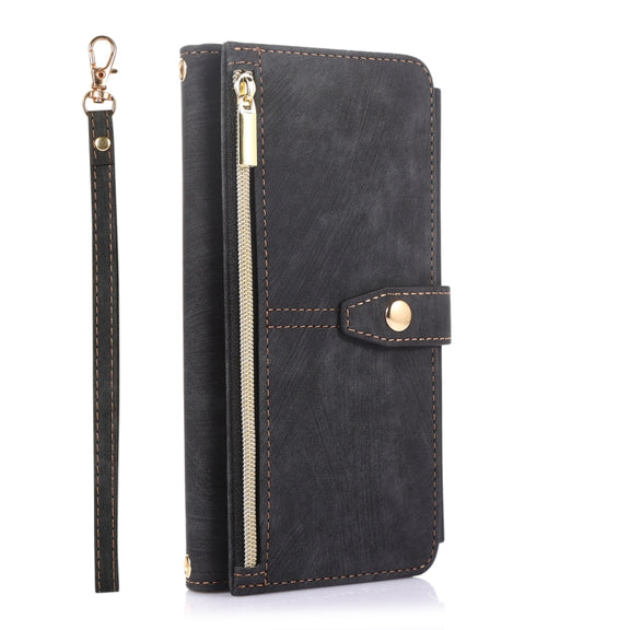 For Google Pixel 6 Dream 9-Card Wallet Zipper Bag Leather Phone Case(Black)