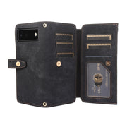 For Google Pixel 6 Dream 9-Card Wallet Zipper Bag Leather Phone Case(Black)