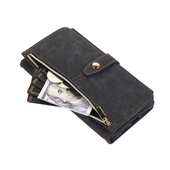 For Google Pixel 6 Dream 9-Card Wallet Zipper Bag Leather Phone Case(Black)