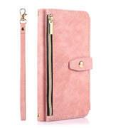 For Google Pixel 6 Dream 9-Card Wallet Zipper Bag Leather Phone Case(Pink)