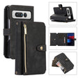 For Google Pixel Fold Dream 9-Card Wallet Zipper Bag Leather Phone Case(Black) - Google Cases by PMC TechLife | Online Shopping South Africa | PMC TechLife | Buy Now Pay Later Mobicred