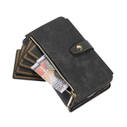 For Google Pixel Fold Dream 9-Card Wallet Zipper Bag Leather Phone Case(Black)