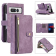 For Google Pixel Fold Dream 9-Card Wallet Zipper Bag Leather Phone Case(Purple) - Google Cases by PMC TechLife | Online Shopping South Africa | PMC TechLife | Buy Now Pay Later Mobicred