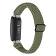 For Fitbit Inspire 3 Buckle Wave Braided Nylon Watch Band(Army Green) - Watch Bands by PMC TechLife | Online Shopping South Africa | PMC TechLife