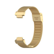 For Fitbit Inspire 3 Buckle Fine Mesh Stainless Ssteel Watch Band(Gold)