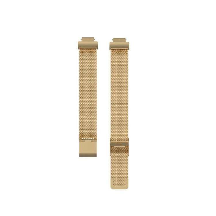 For Fitbit Inspire 3 Buckle Fine Mesh Stainless Ssteel Watch Band(Gold)