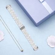 For Fitbit Inspire 3 Oval Resin Replacement Watch Band(White)