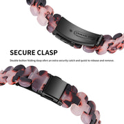 For Fitbit Inspire 3 Oval Resin Replacement Watch Band(Tortoise Flower)