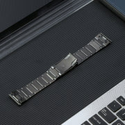 For Garmin Forerunner 965/955/945/935 22mm Quick Release Five Bead Titanium Steel Watch Band(Grey)