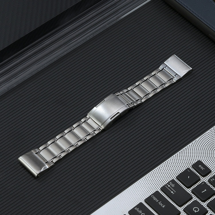 For Garmin Forerunner 965/955/945/935 22mm Quick Release Five Bead Titanium Steel Watch Band(Silver)