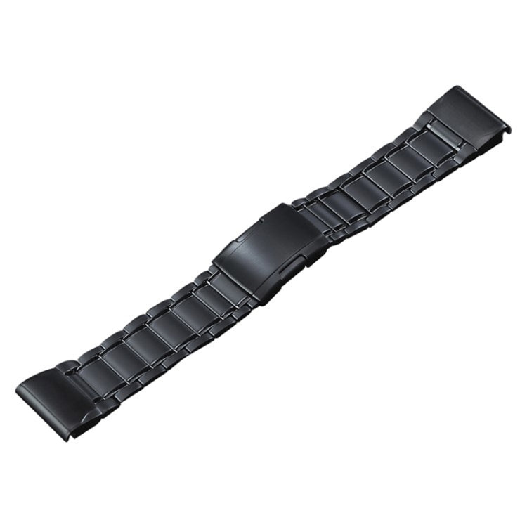 For Garmin Tactix 7 Pro/Fenix 7X/6X Pro 26mm Quick Release Five Bead Titanium Steel Watch Band(Black)