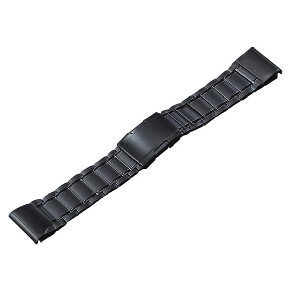 For Garmin Tactix 7 Pro/Fenix 7X/6X Pro 26mm Quick Release Five Bead Titanium Steel Watch Band(Black)