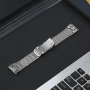 For Garmin Tactix 7 Pro/Fenix 7X/6X Pro 26mm Quick Release Five Bead Titanium Steel Watch Band(Silver)