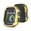For Apple Watch Ultra 2 / Ultra 49mm Double Row Diamond Hollow PC Watch Case(Gold) - Watch Cases by PMC TechLife | Online Shopping South Africa | PMC TechLife | Buy Now Pay Later Mobicred