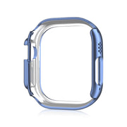 For Apple Watch Ultra 2 / Ultra 49mm Double Row Diamond Hollow PC Watch Case(Blue)