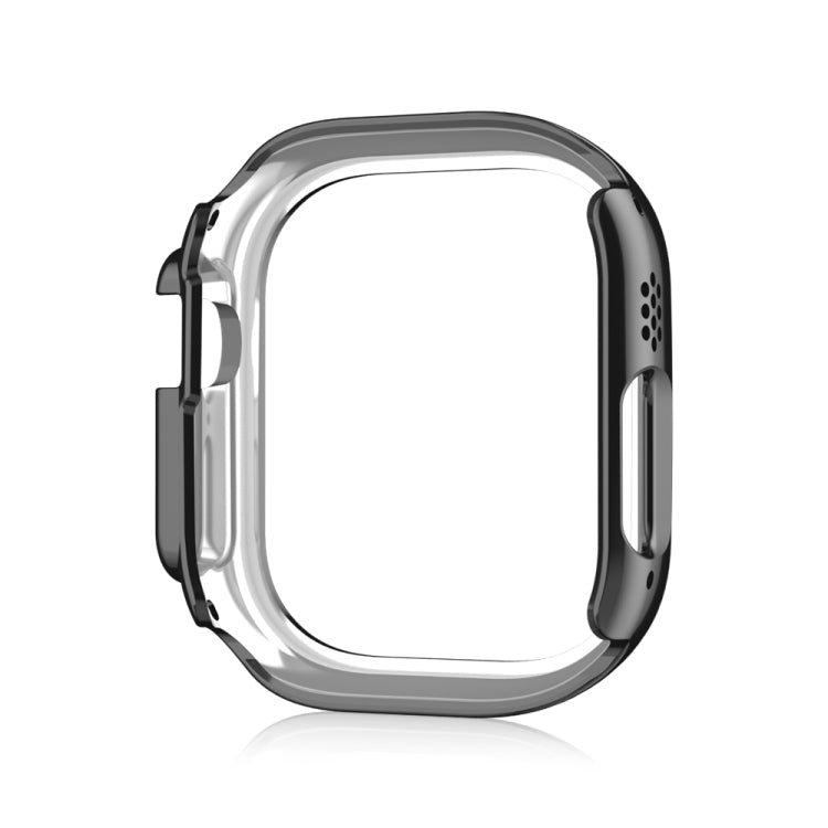 For Apple Watch Ultra 2 / Ultra 49mm Double Row Diamond Hollow PC Watch Case(Black)